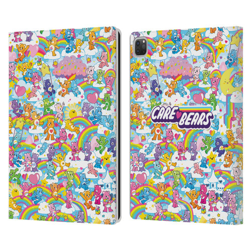 Care Bears 40th Anniversary Rainbow Leather Book Wallet Case Cover For Apple iPad Pro 13 M4 2024