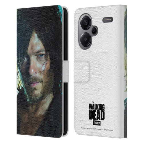 AMC The Walking Dead Characters Daryl Leather Book Wallet Case Cover For Xiaomi Redmi Note 13 Pro Plus 5G