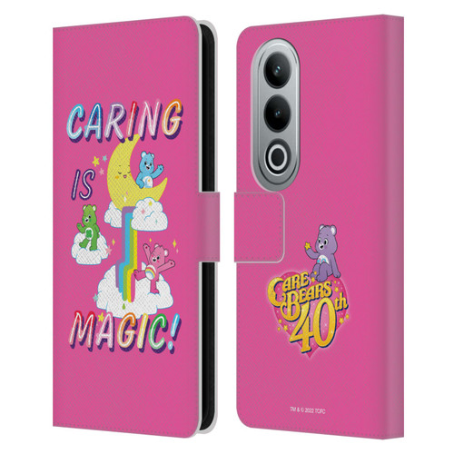 Care Bears 40th Anniversary Caring Is Magic Leather Book Wallet Case Cover For OPPO OnePlus Ace 3V 5G