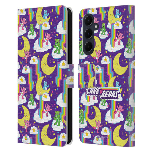 Care Bears 40th Anniversary Rainbow Falls Leather Book Wallet Case Cover For Samsung Galaxy A55 5G