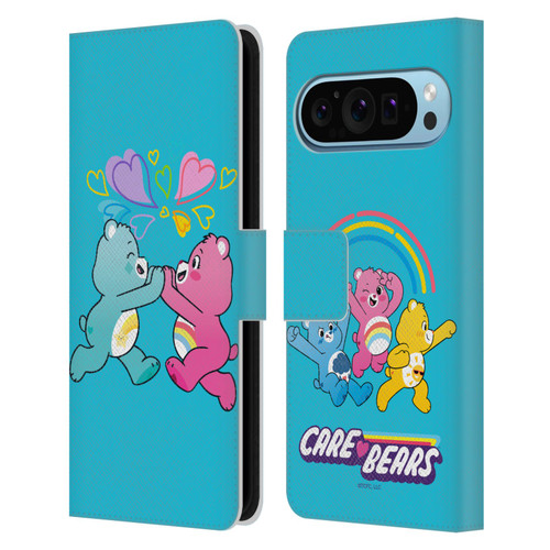 Care Bears Characters Funshine, Cheer And Grumpy Group 2 Leather Book Wallet Case Cover For Google Pixel 9 / Pixel 9 Pro