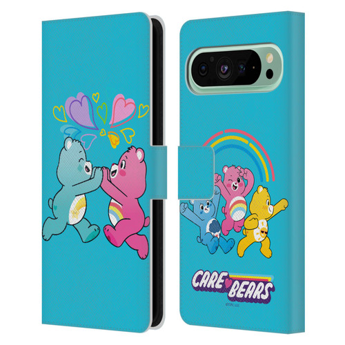 Care Bears Characters Funshine, Cheer And Grumpy Group 2 Leather Book Wallet Case Cover For Google Pixel 9 Pro XL
