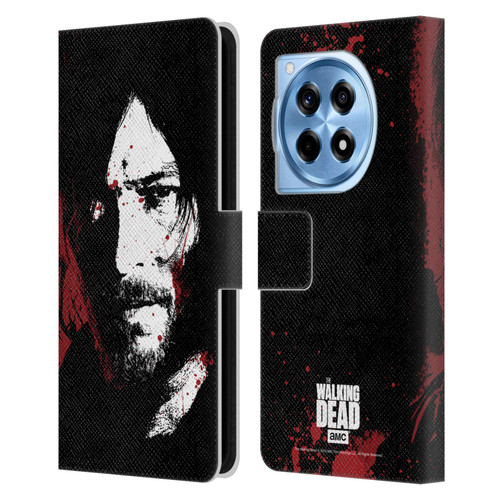 AMC The Walking Dead Gore Blood Bath Daryl Leather Book Wallet Case Cover For OnePlus 12R