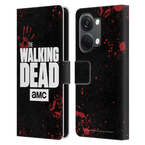 AMC The Walking Dead Logo Black Leather Book Wallet Case Cover For OnePlus Nord 3 5G
