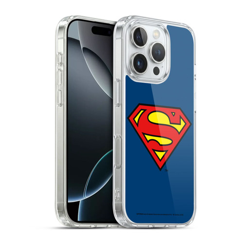 Superman DC Comics Logos Classic Soft Gel Case for Apple iPhone 16 Pro & MagSafe