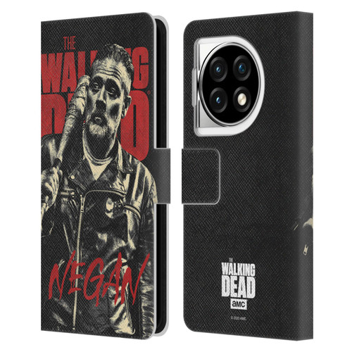 AMC The Walking Dead Season 10 Character Portraits Negan Leather Book Wallet Case Cover For OPPO OnePlus Ace 3 5G