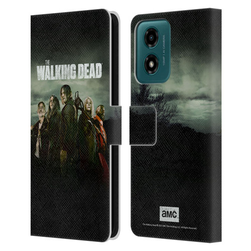 AMC The Walking Dead Season 11 Key Art Poster Leather Book Wallet Case Cover For Motorola Moto G04/G04s/G24 4G