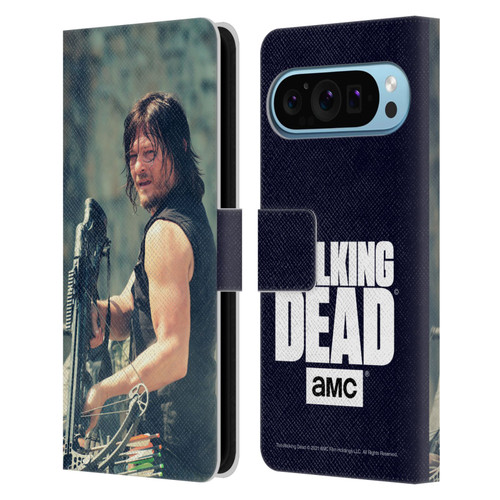 AMC The Walking Dead Daryl Dixon Archer Leather Book Wallet Case Cover For Google Pixel 9 / Pixel 9 Pro