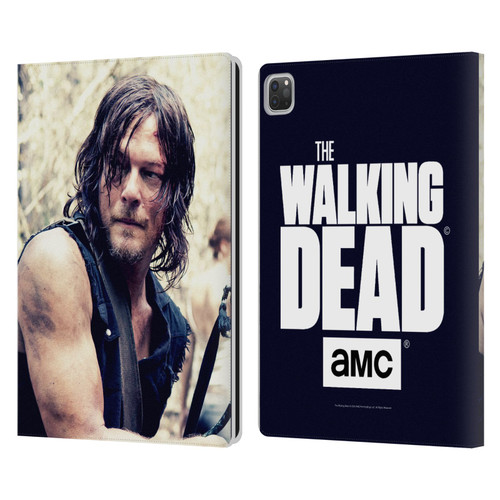 AMC The Walking Dead Daryl Dixon Half Body Leather Book Wallet Case Cover For Apple iPad Pro 13 M4 2024