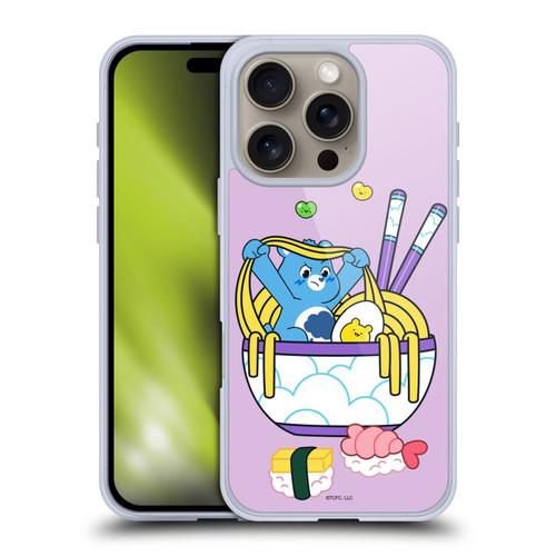 Care Bears Sweet And Savory Grumpy Ramen Sushi Soft Gel Case for Apple iPhone 16 Pro