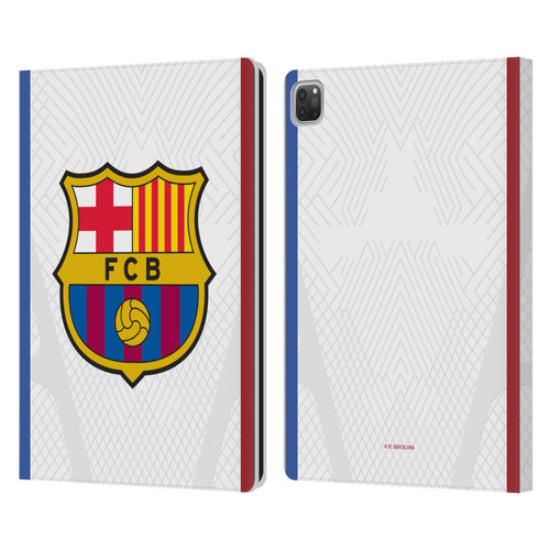 FC Barcelona 2023/24 Crest Kit Away Leather Book Wallet Case Cover For Apple iPad Pro 13 M4 2024