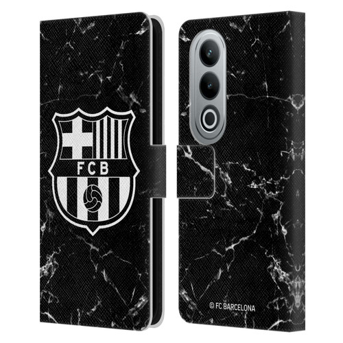 FC Barcelona Crest Patterns Black Marble Leather Book Wallet Case Cover For OPPO OnePlus Ace 3V 5G