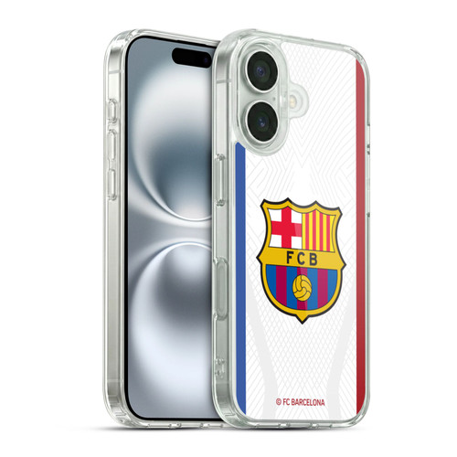 FC Barcelona 2023/24 Crest Kit Away Soft Gel Case for Apple iPhone 16 & MagSafe