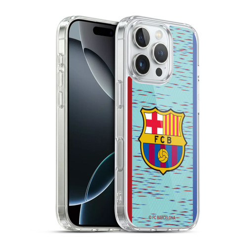 FC Barcelona 2023/24 Crest Kit Third Soft Gel Case for Apple iPhone 16 Pro & MagSafe