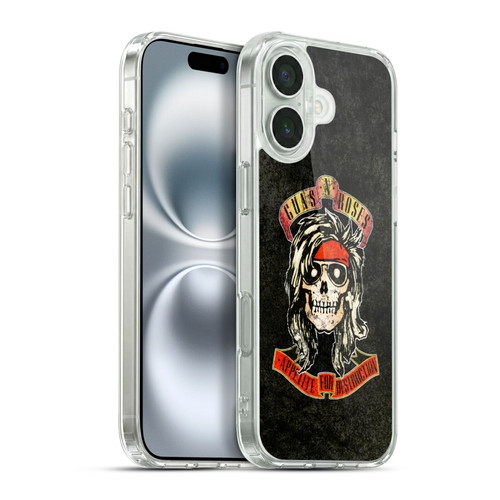 Guns N' Roses Vintage McKagan Soft Gel Case for Apple iPhone 16 Plus