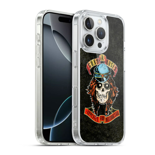 Guns N' Roses Vintage Rose Soft Gel Case for Apple iPhone 16 Pro