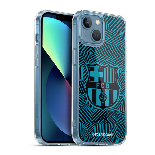 FC Barcelona Crest Black Soft Gel Case for Apple iPhone 13 Mini & MagSafe