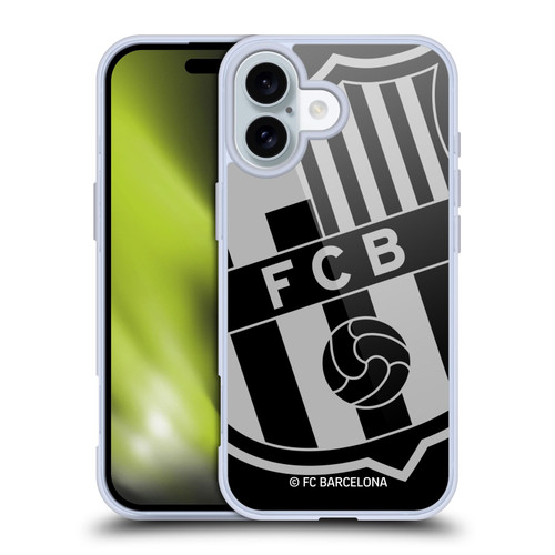 FC Barcelona Crest Oversized Soft Gel Case for Apple iPhone 16