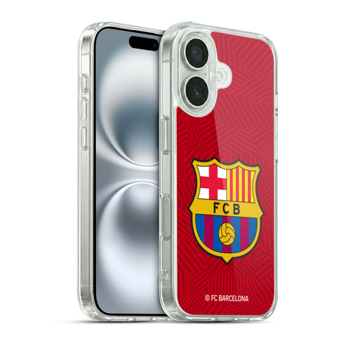 FC Barcelona Crest Red Soft Gel Case for Apple iPhone 16 & MagSafe