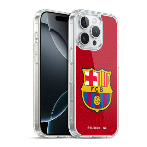 FC Barcelona Crest Red Soft Gel Case for Apple iPhone 16 Pro & MagSafe