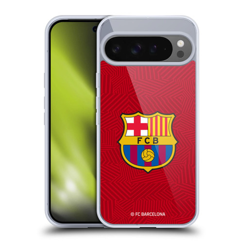 FC Barcelona Crest Red Soft Gel Case for Google Pixel 9 Pro XL