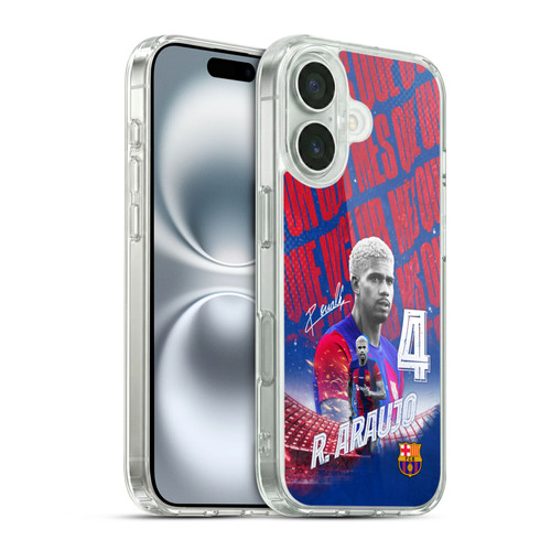 FC Barcelona 2023/24 First Team Ronald Araújo Soft Gel Case for Apple iPhone 16 & MagSafe