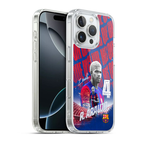 FC Barcelona 2023/24 First Team Ronald Araújo Soft Gel Case for Apple iPhone 16 Pro & MagSafe