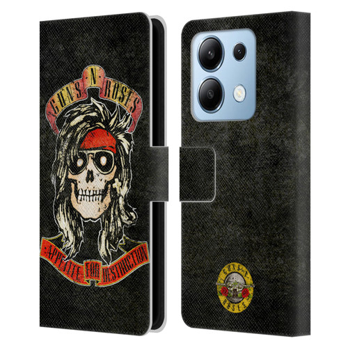 Guns N' Roses Vintage McKagan Leather Book Wallet Case Cover For Xiaomi Redmi Note 13/13 Pro 5G