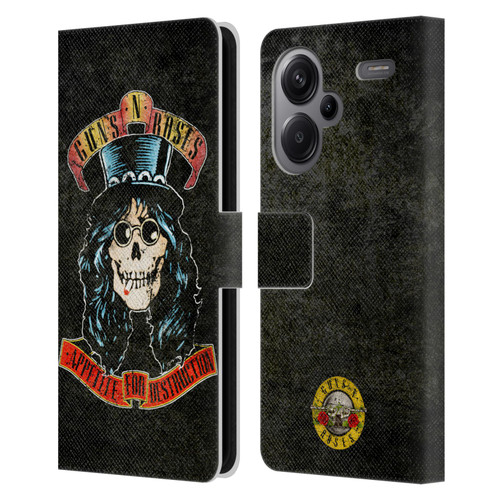 Guns N' Roses Vintage Slash Leather Book Wallet Case Cover For Xiaomi Redmi Note 13 Pro Plus 5G