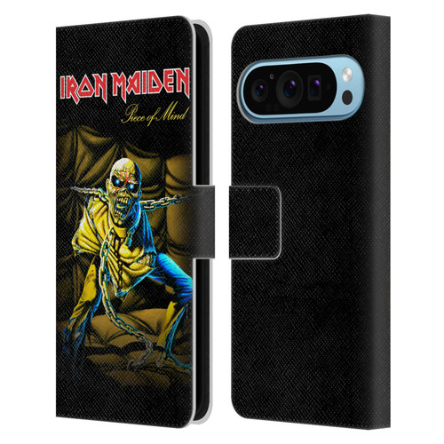 Iron Maiden Album Covers Piece Of Mind Leather Book Wallet Case Cover For Google Pixel 9 / Pixel 9 Pro