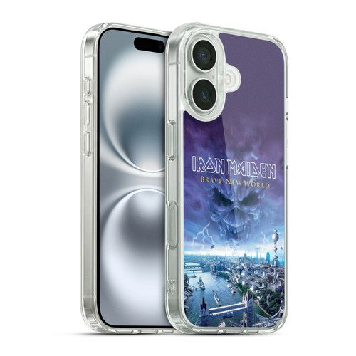 Iron Maiden Album Covers Brave New World Soft Gel Case for Apple iPhone 16 & MagSafe