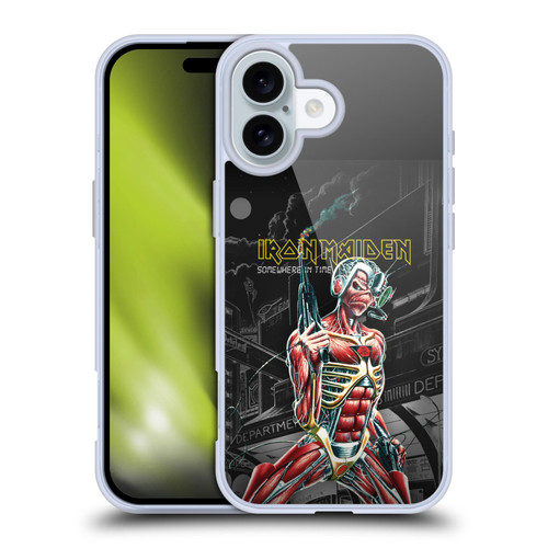 Iron Maiden Album Covers Somewhere Soft Gel Case for Apple iPhone 16