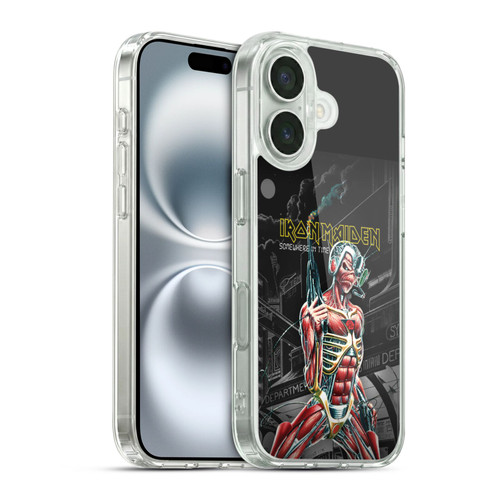 Iron Maiden Album Covers Somewhere Soft Gel Case for Apple iPhone 16 & MagSafe