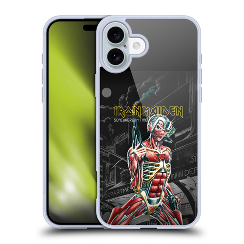 Iron Maiden Album Covers Somewhere Soft Gel Case for Apple iPhone 16 Plus