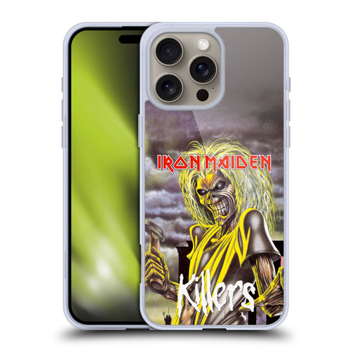 Iron Maiden Album Covers Killers Soft Gel Case for Apple iPhone 16 Pro Max & MagSafe