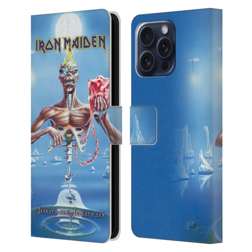 Iron Maiden Album Covers SSOSS Leather Book Wallet Case Cover For Apple iPhone 16 Pro Max