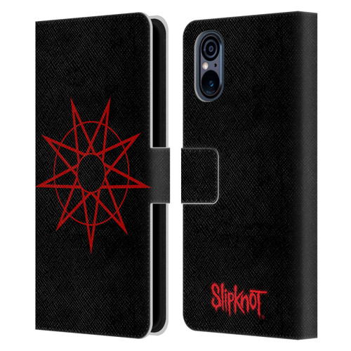 Slipknot Key Art Nanogram Leather Book Wallet Case Cover For Sony Xperia 5 V 5G