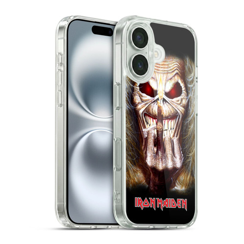 Iron Maiden Art Candle Finger Soft Gel Case for Apple iPhone 16 & MagSafe