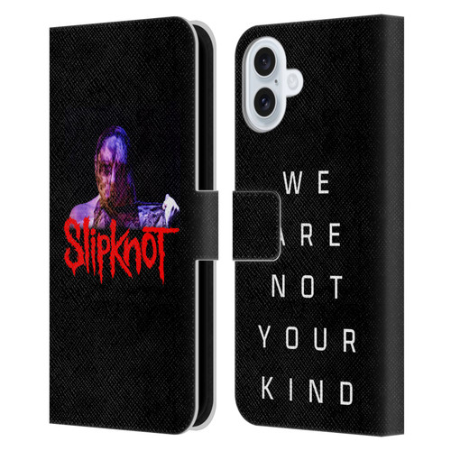 Slipknot We Are Not Your Kind Unsainted Leather Book Wallet Case Cover For Apple iPhone 16 Plus