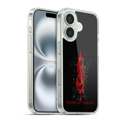 Slipknot We Are Not Your Kind Red Distressed Look Soft Gel Case for Apple iPhone 16 & MagSafe
