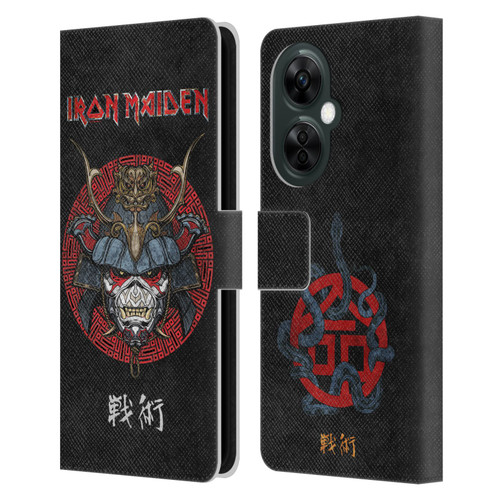 Iron Maiden Senjutsu Samurai Eddie Life Snake Leather Book Wallet Case Cover For OnePlus Nord CE 3 Lite 5G