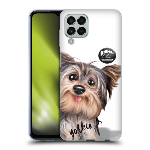 Animal Club International Faces Yorkie Soft Gel Case for Samsung Galaxy M33 (2022)