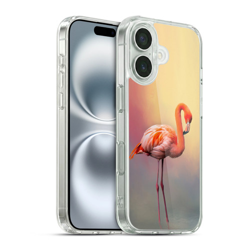 Simone Gatterwe Assorted Designs American Flamingo Soft Gel Case for Apple iPhone 16 & MagSafe