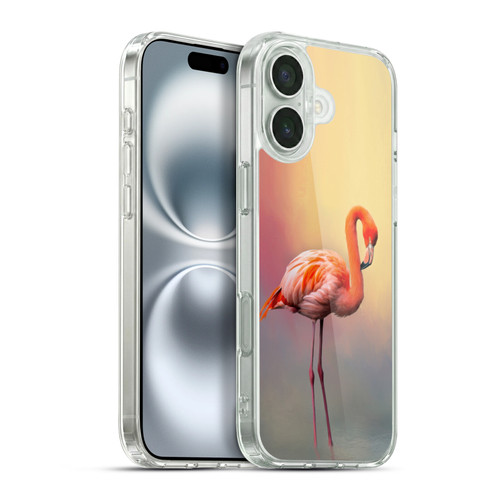 Simone Gatterwe Assorted Designs American Flamingo Soft Gel Case for Apple iPhone 16 Plus & MagSafe