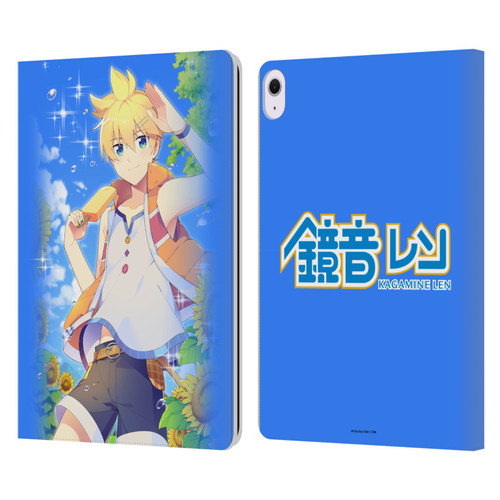 Hatsune Miku Characters Kagamine Len Leather Book Wallet Case Cover For Apple iPad Air 13 2024