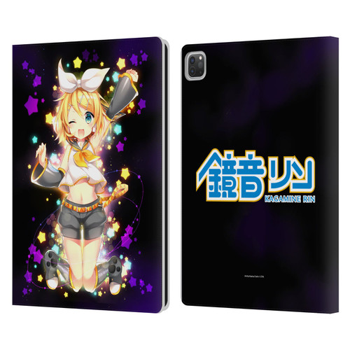Hatsune Miku Characters Kagamine Rin Leather Book Wallet Case Cover For Apple iPad Pro 13 M4 2024