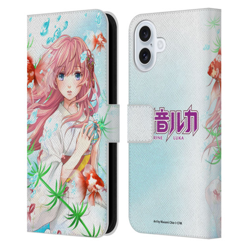 Hatsune Miku Characters Megurine Luka Leather Book Wallet Case Cover For Apple iPhone 16 Plus