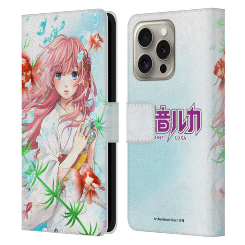 Hatsune Miku Characters Megurine Luka Leather Book Wallet Case Cover For Apple iPhone 16 Pro