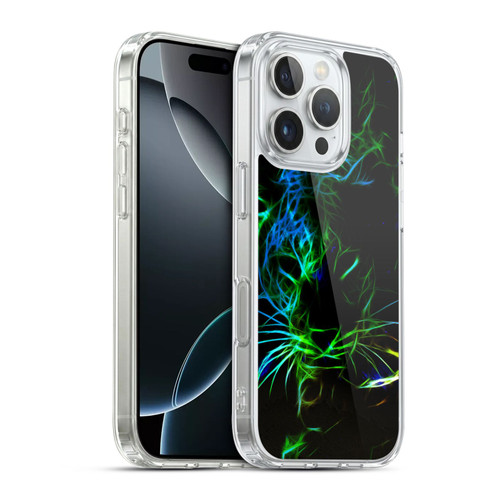 Simone Gatterwe Animals Neon Leopard Soft Gel Case for Apple iPhone 16 Pro