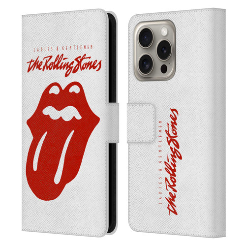 The Rolling Stones Graphics Ladies and Gentlemen Movie Leather Book Wallet Case Cover For Apple iPhone 16 Pro